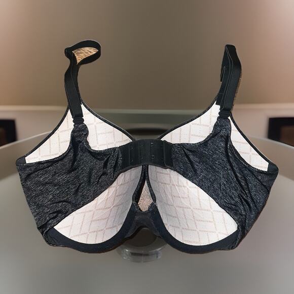Victoria Secret Women Bra 34DD Black Padded Perfect Coverage Underwire - Picture 3 of 5